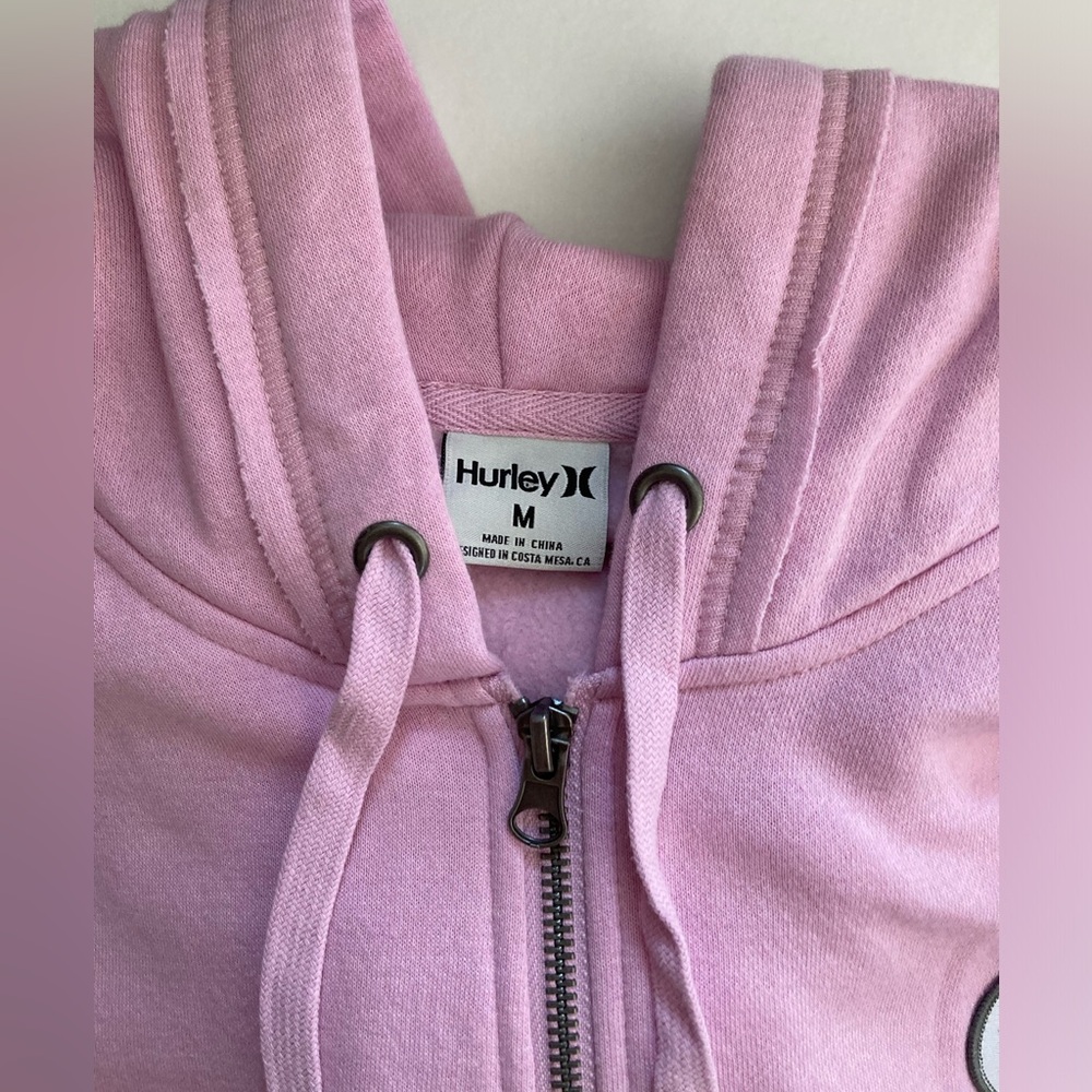 HURLEY | NWT Lavender Full Zip Fleece Hoodie Sweater - Picture 7 of 9
